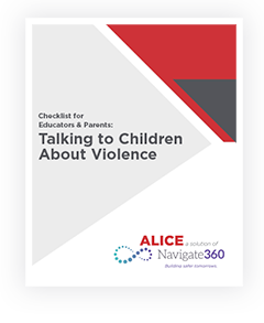 Checklist for Educators & Parents: Talking to Children About Violence